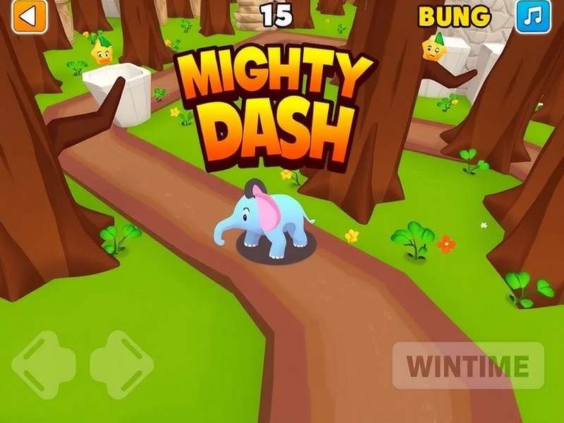 Elephant Mighty Dash Gameplay Screenshot